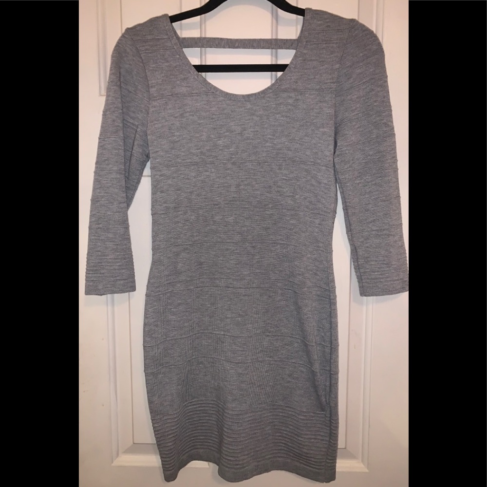 NWT Bodycon gray dress L